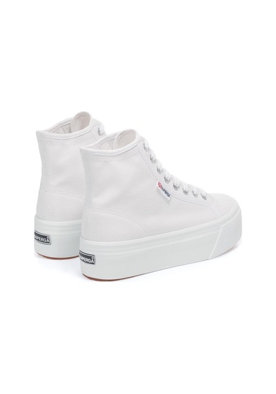 Superga 2708 Hi Top Kadın Beyaz Bilekli Sneaker Beyaz-137