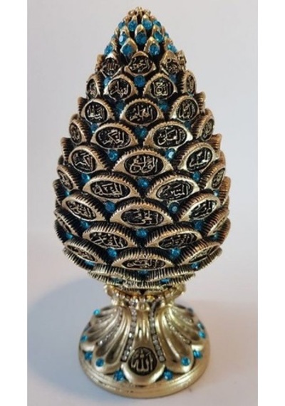 Kozalak Biblo Altın Aqua Blue Taşlama
