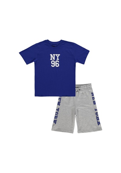 Civil Boys Ny 95 Baskılı 6-9 Yaş Takım - Mavi Saks