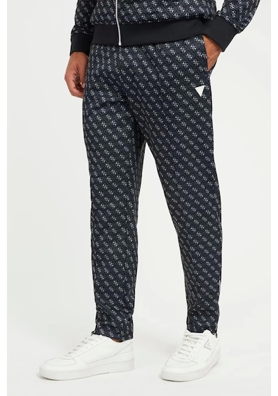 Guess Erkek Tamamı Logolu Jogger Pantolon Siyah