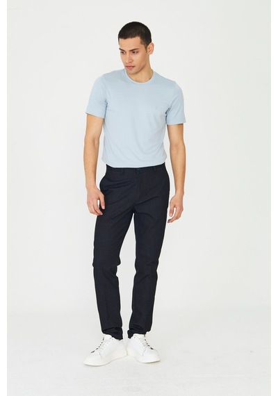 Lacivert Modern Kesim Erkek Casual Spor Pantolon Siyah