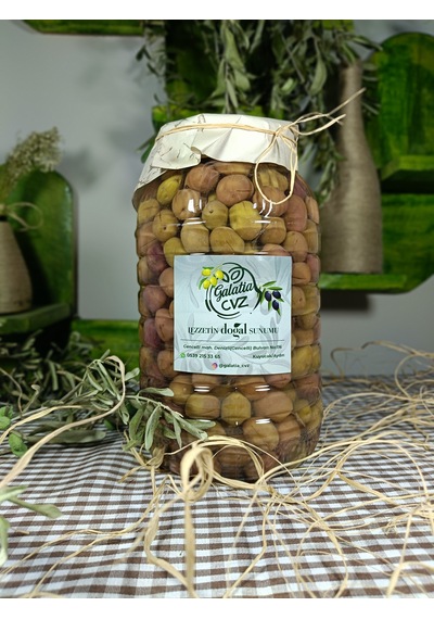 Aydın Yöresi Manzalina Cinsi Sofralık Tatlandırılmış Çizik Zeytin 2 Kg