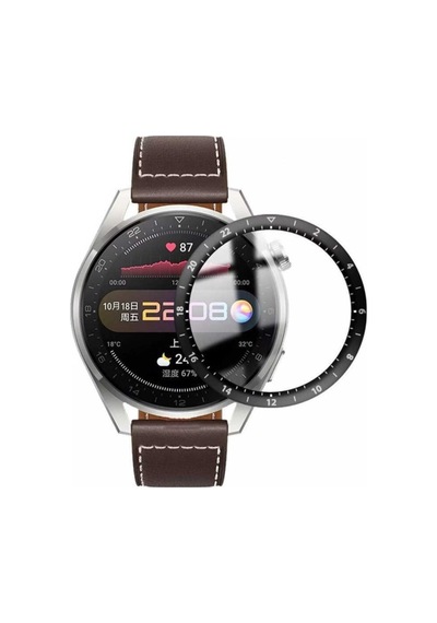 Watch 3 Pro Saat Ekran Koruyucu Tam Kaplar Ppma Pet Cam Siyah