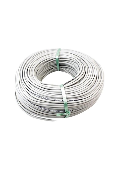 Powermaster 3 Telli 1 Hat 1 Çift 100 Metre Telefon Hat Kablosu 1 2+1 0.50
