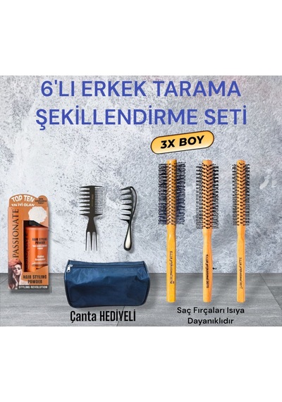 Elsa 6'lı Profesyonel Erkek Tarama Şekillendirme Seti Çanta Hediyeli