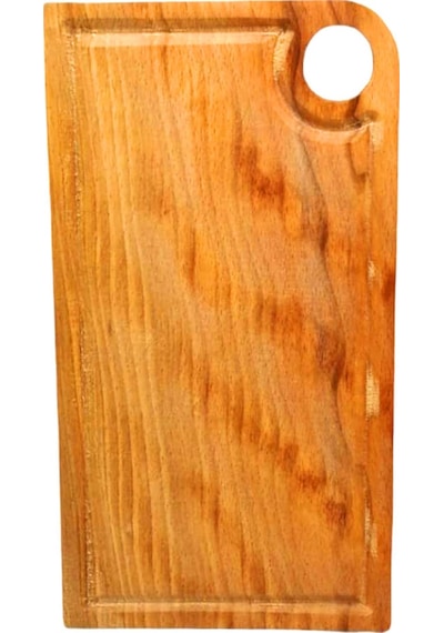 Orta 18.5x30cm Kalın Ahşap Kesim Panosu 4434