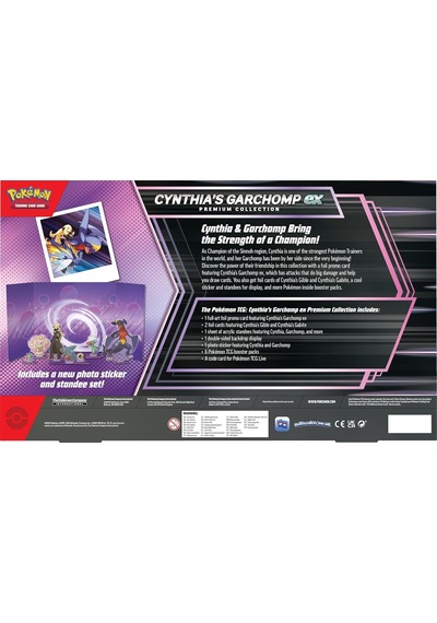 Pokemon Tcg Cynthia Garchomp Ex Premium Koleksiyon 3 Folyolu Kart 6 Booster Paket Özel Kutulu Set