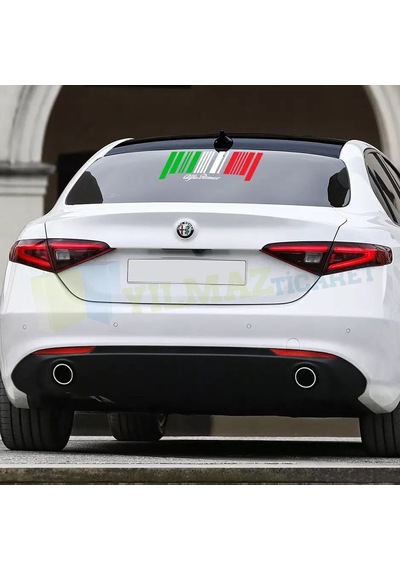 Alfa Romeo Cam Tampon Giulietta 159 156 Oto Sticker Yapıştırma 25 X 9 Cm
