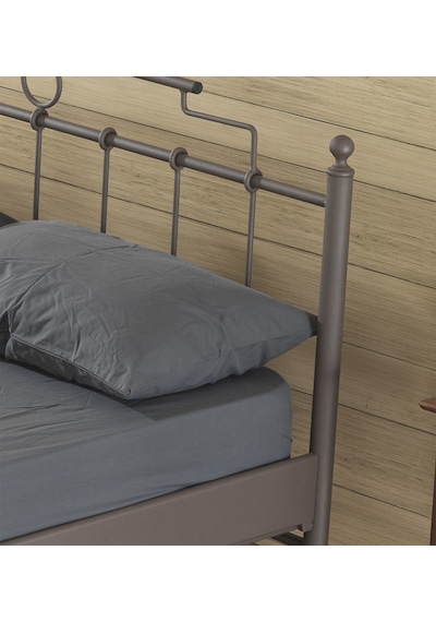 Bedliga Hatkus Ferforje Metal Çift Kişilik Karyola (230288693)