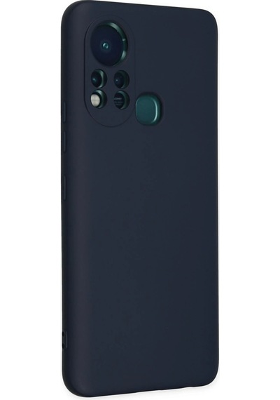 Cosmotex Newface İnfinix Hot 11s Kılıf Nano İçi Kadife Silikon - Lacivert