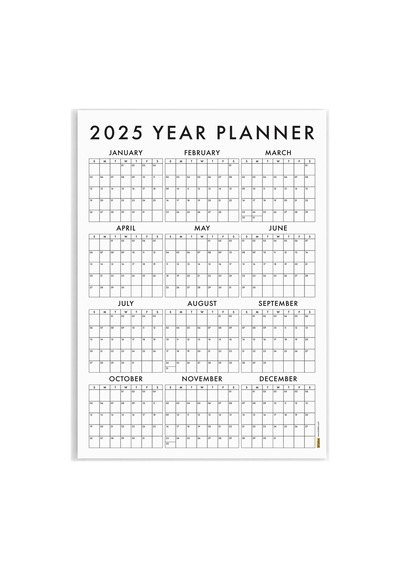 Amerikan Standardı 2026 Yıllık Planlayıcı Duvar Takvimi