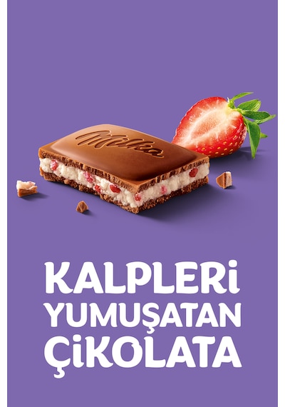 Milka Çilekli Yoğurtlu Tablet Çikolata 6 x 100 G