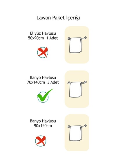 Sofya Serisi Otel / Plaj Havlusu 3lü Takım Çok Renkli