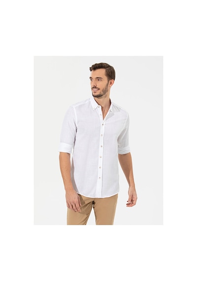 Pierre Cardin Slim Fit Uzun Kollu Gömlek 50268183-vr013 Beyaz