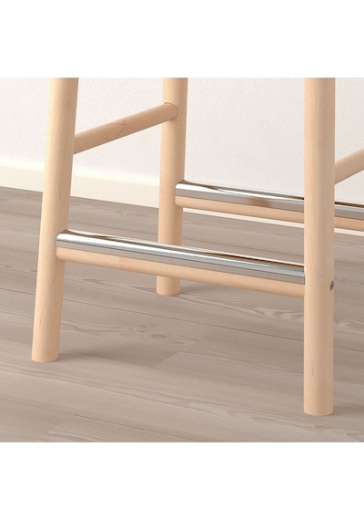 Rönnınge Bar Taburesi, Huş, 63 Cm Naturel 1 Adet