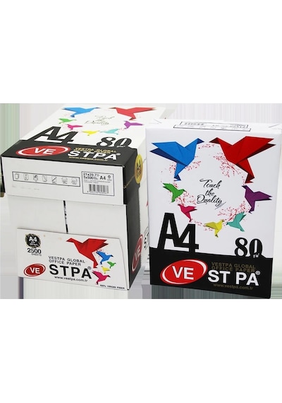 Vestpa A4 Fotokopi Kağıdı 80 Gr 500'lü A4