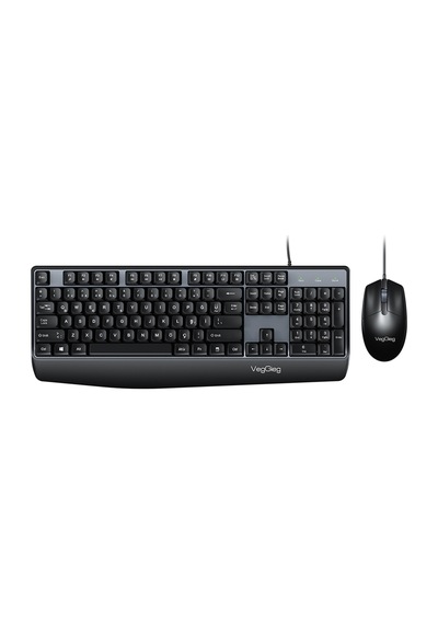 Veggieg Mk500a Ergonomik Kablolu Türkçe Q Klavye Mouse Seti Siyah