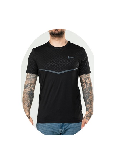 Nike Ef-4571 Erkek Polyester Mesh T-shirt Siyah