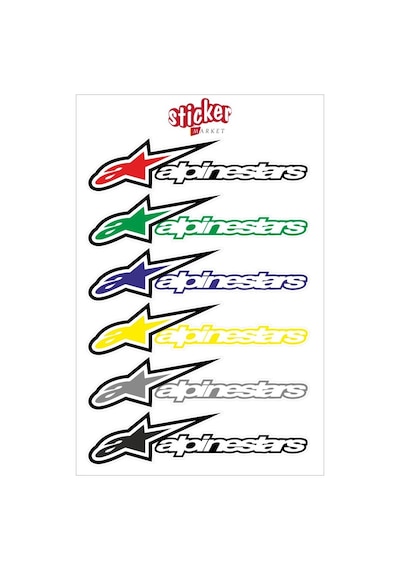 Alpinestar Motosiklet Sticker Seti