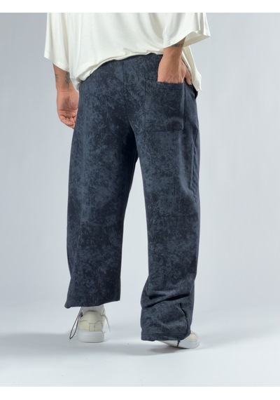 Cocopelli Paça Ayarlamalı Desenli Lacivert Erkek Baggy Pantolon Coc3353