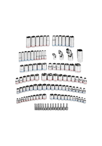 Workpro Wp202530 1/4' 3/8 1/2' Metrik/inç 164 Parça Cr-v Ağır Hizmet Lokma Ve Kombine Anahtar Ta