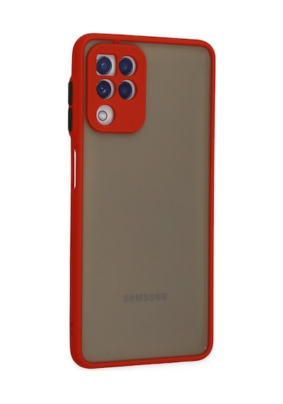Samsung Galaxy  Uyumlu,  A22 Kılıf Montreal Silikon Kapak - Kırmızı