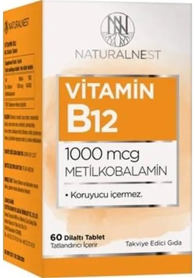 Naturalnest Vitamin B12  60 Tablet