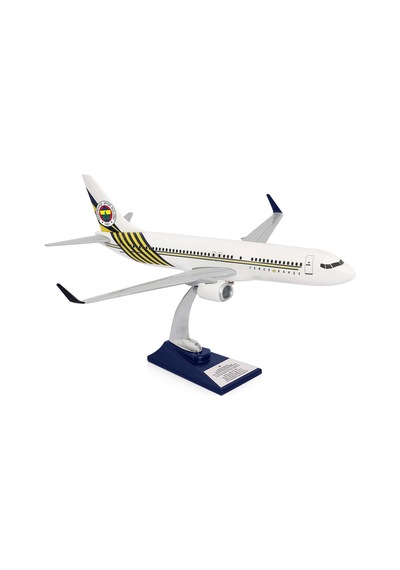 Zekupp Boeing 737-800 1/100 Ölçek Fenerbahçe Lisanslı Beyaz Tasarım Maket Uçak