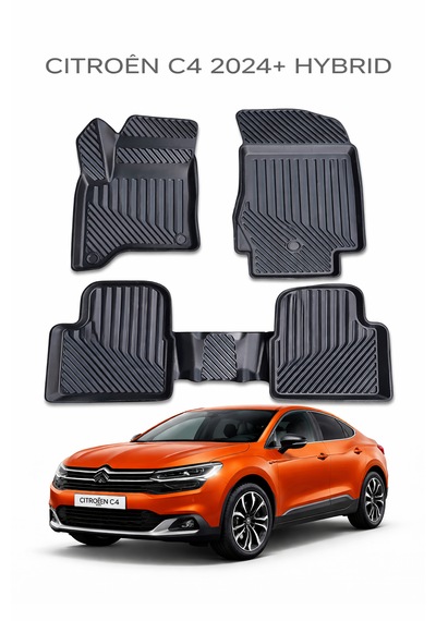 Citroen C4 2024+ Hybrid Uyumlu 3d Oto Paspas Premium
