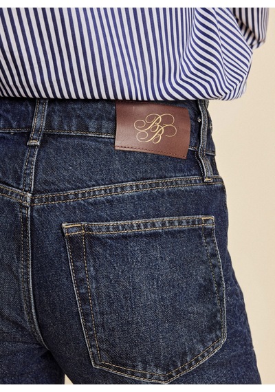 Brooks Brothers Lacivert Kadın Denim Pantolon Bbfw26fdp001 Koyu Mavi