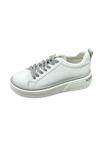 Erva'nın Butiği Beyaz Cilt Bonte Bağcıklı Kadın Sneakers-5647