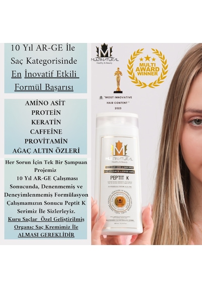 Multinatural Kepek Kaşıntı Hasas Saçlar ve Şampuanı 2 x 300 ML