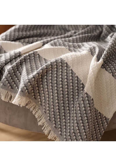 Karaca Home Wilma Antrasit Throw Battaniye 130x170 cm