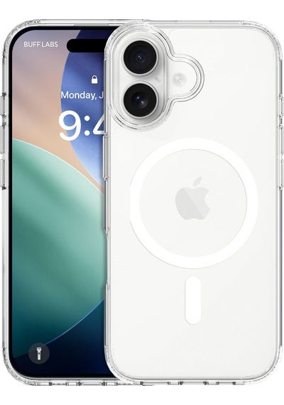 Buff Apple Uyumlu iPhone 17 Magsafe Air Hybrid Şeffaf Kılıf