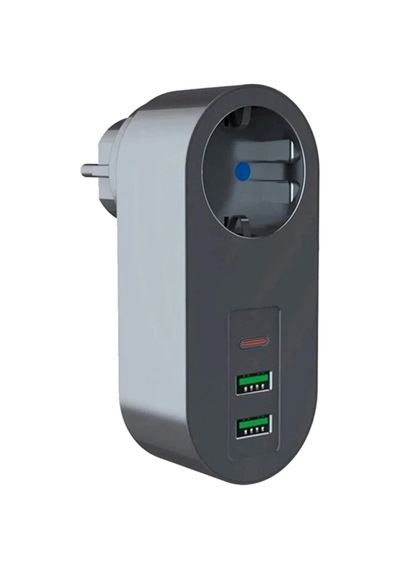 2 Usb,1 Type-c Girişli Tekli Priz Akım Korumalı Ev,ofis