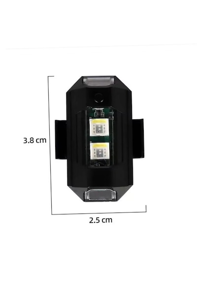 Usb Şarjlı 7 Modlu Drone Kask Stop İkaz Işığı