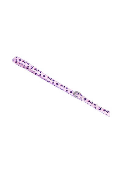 Patterned Recycled Leash Pembe - Pudra