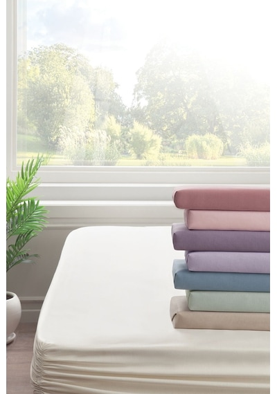 Yataş Bedding Noah Lastikli Çarşaf (200X200 Cm) - Pudra (471070941)