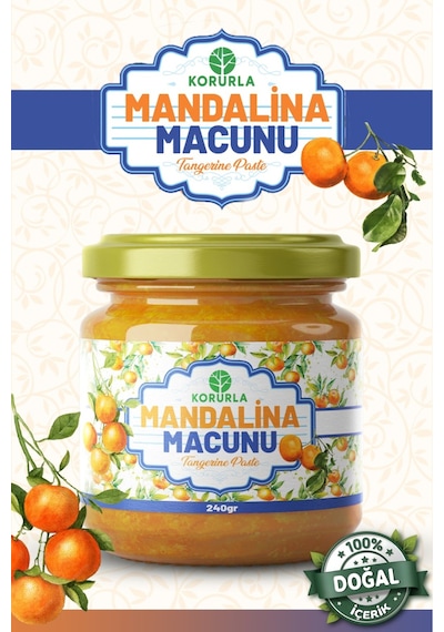 Mandalina Macunu Zencefil, Zerdeçal, Havlıcan, Nane, Kekik, Okaliptus Yağı İçeren Macun 240 Gr