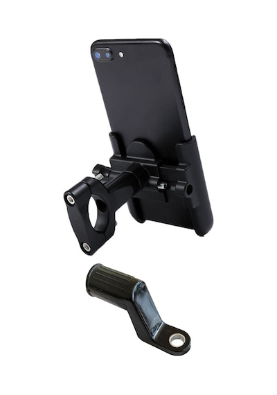 Powertec Gidon ve Ayna Bağlantılı Alüminyum Gövdeli Motosiklet-Bisiklet Telefon Tutucu