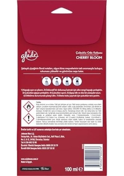 Glade Çubuklu Oda Kokusu Cherry Bloom 100 Ml Diğer