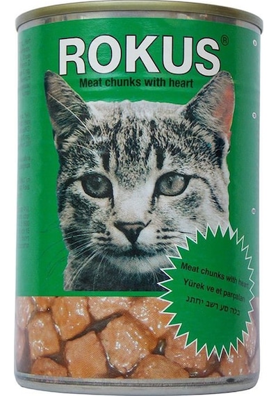 Rokus Yürekli Konserve Yetişkin Kedi Maması 410 G