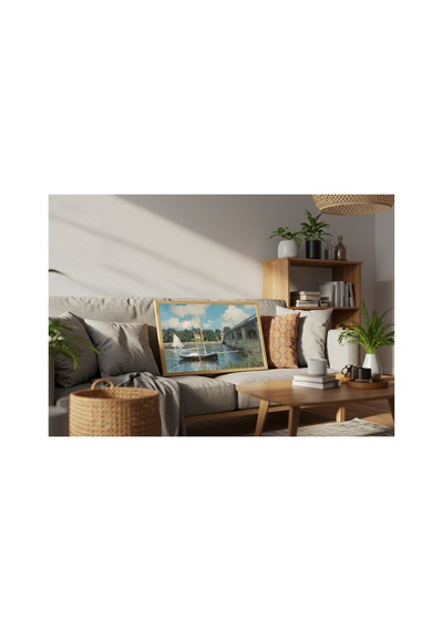 Monet Argenteuil Köprüsü Çerçevesiz Poster 30x42 Cm A3 Tablo Empresyonist Duvar Dekoru