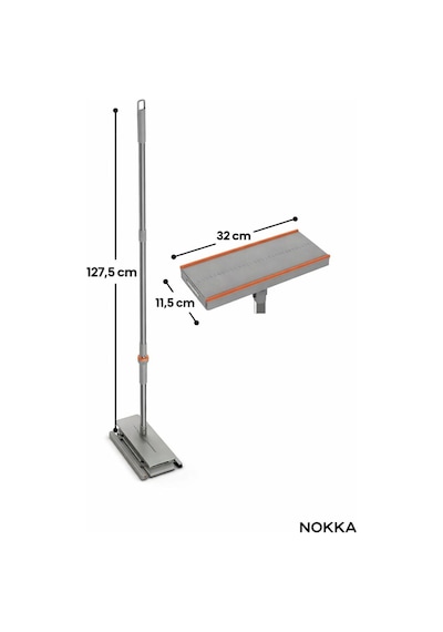Otomatik Mop, 5 Adet Bez Hediyeli ,yüzey Temizlik Havlusu İle Uyumlu, Kolay Mop, 32 Cm
