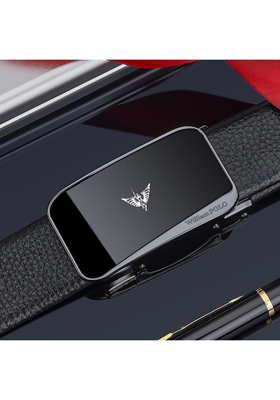 Williampolo Prestige Seri Lüks Hakiki Deri Erkek Kemer Siyah