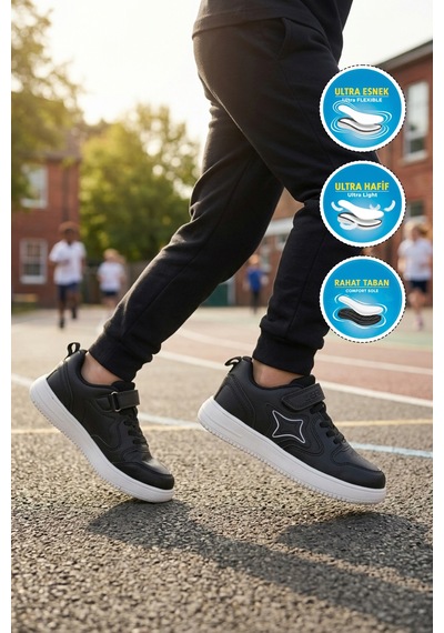 Cool Eldon P Siyah Unisex Çocuk Spor Ayakkabı