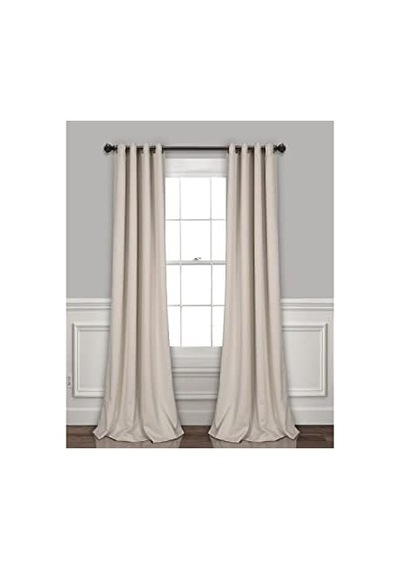Lush Decor Yalıtımlı Gromet Karartma Perdeleri Panel Çifti, 132 Cm G X 213 Cm U, Buğday 50 x 22