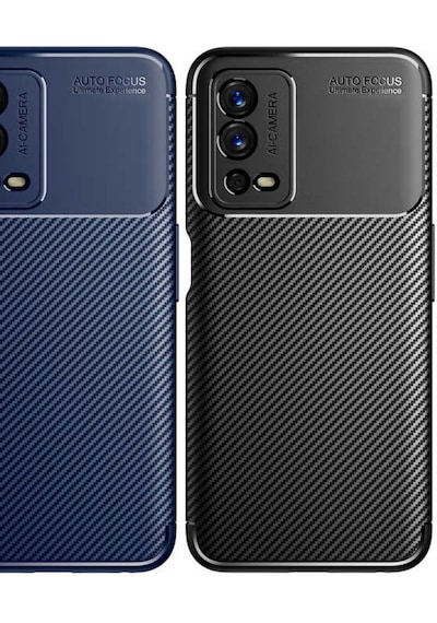Oppo A55 4G Kılıf Karbon Silikon Case