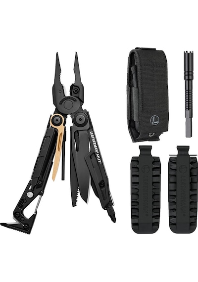Leatherman Kamp Mut Black +siyah Molle Kılıf+set Multi Tool Siyah