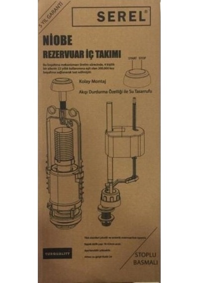 Serel Eca Niobe Alttan Doldurmalı Iç Takım Start - Stoplu